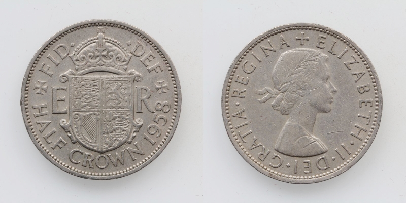 Grossbritannien Half Crown 1958