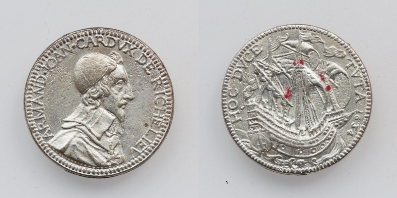 Medaille auf Kardinal Richelieu o.J. (1634) Silber Neuprägung