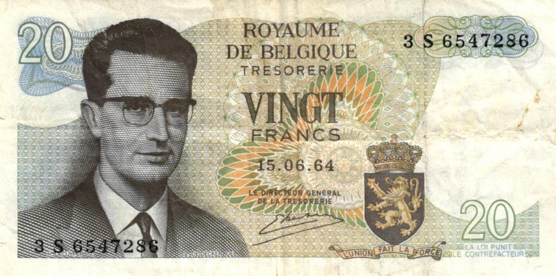 Belgien 20 und 50 Francs 1964/1966