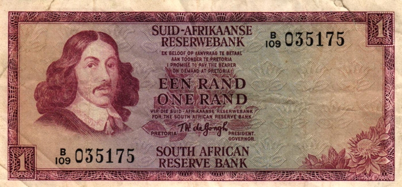 Südafrika 1,2,5 und 10 Rand o.D. (1978-93)