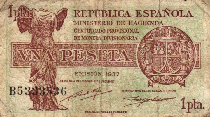 Spanien 1 Peseta 1937