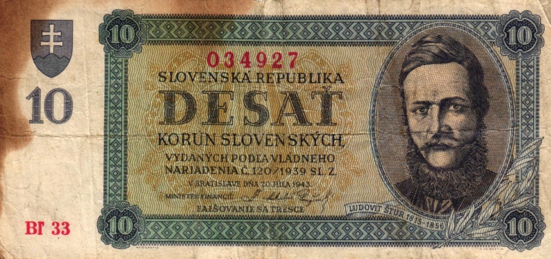 Slowakei 10 Korun 1943