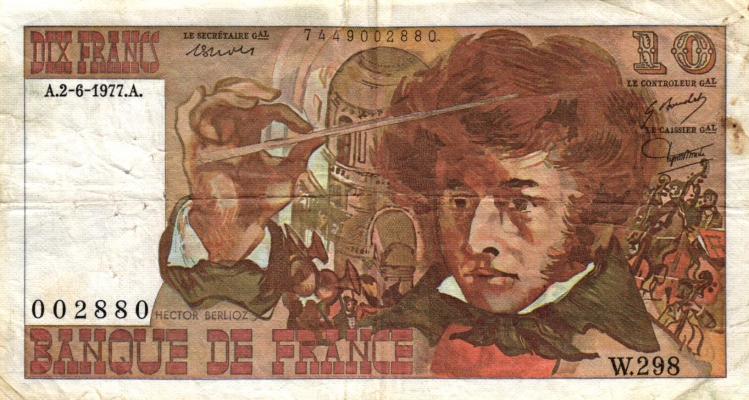 Frankreich 10 Francs 1977