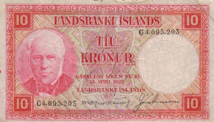 Island 10 Kronur 1928