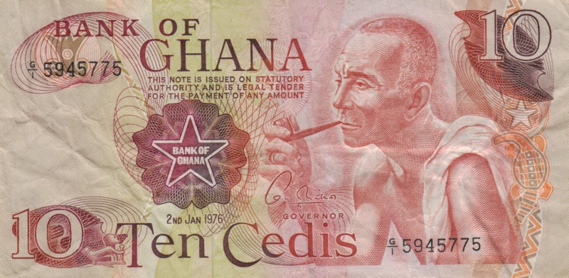 Ghana 10 Cedis 1976