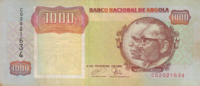 Angola 1000 Kwanzas 1991