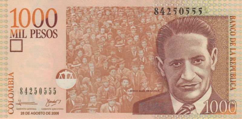 Kolumbien 1000 Pesos 2008