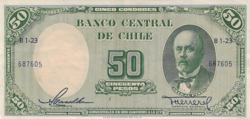 Chile 50 Pesos o.D. (1965)