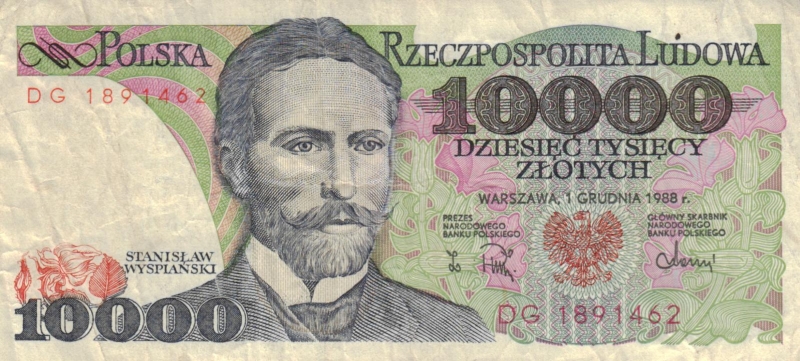 Polen 10000 Zloty 1988