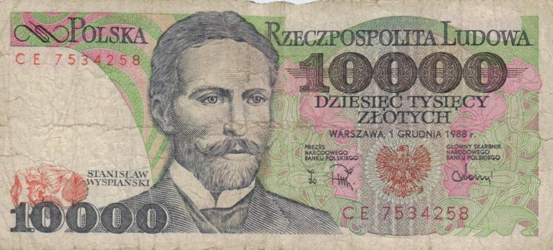 Polen 10000 Zloty 1988