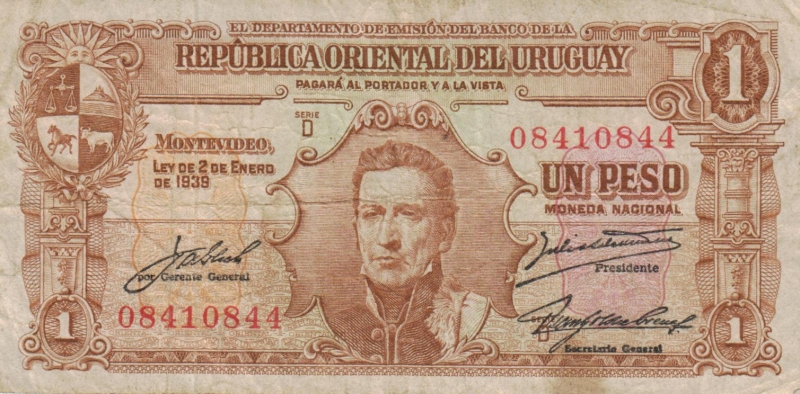 Uruguay 1 Peso 1939