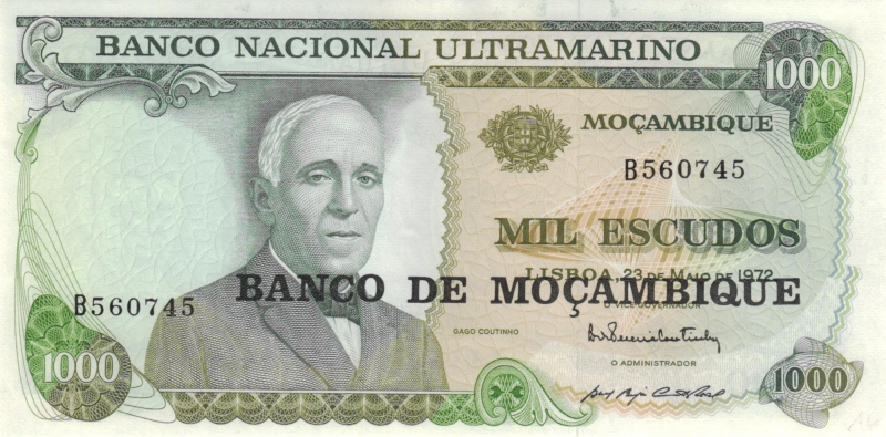 Mozambique 1000 Escudos 1972