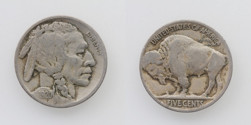 USA 5 Cents 1920 Buffalo