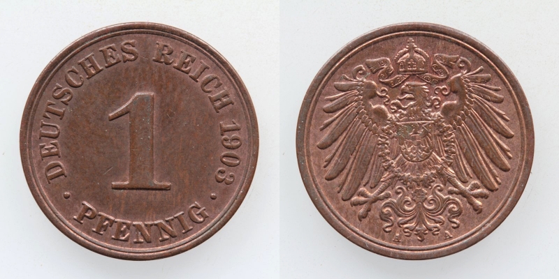 Deutsches Reich 1 Pfennig 1903 A
