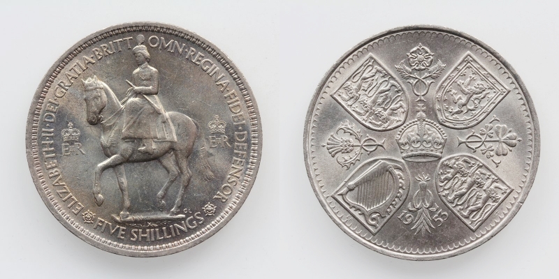 Grossbritanien Elisabeth II. 5 Schilling 1953