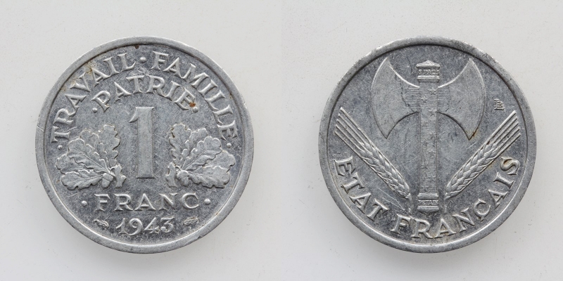 Frankreich 1 Franc 1943