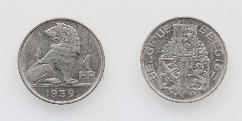 Belgien 1 Franc 1939