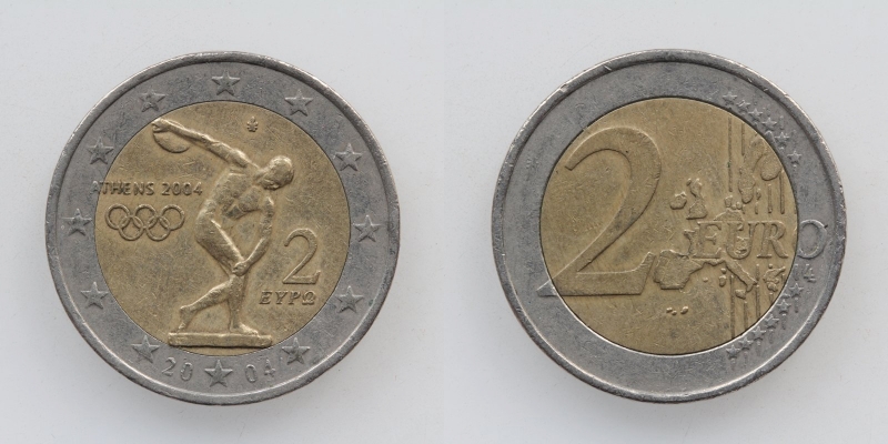 Griechenland 2 Euro 2004 Olympia Athen