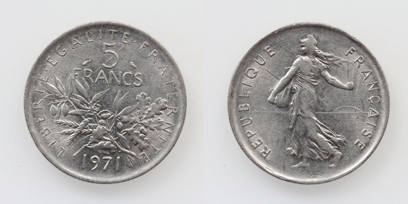 Frankreich 5 Francs 1971