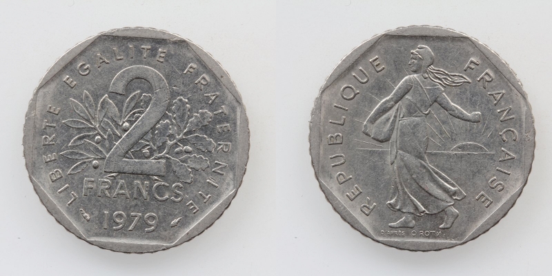 Frankreich 2 Francs 1979