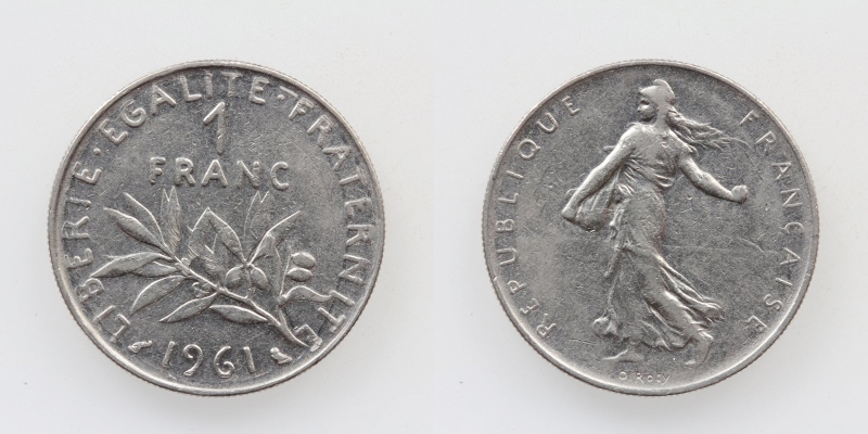 Frankreich 1 Franc 1961