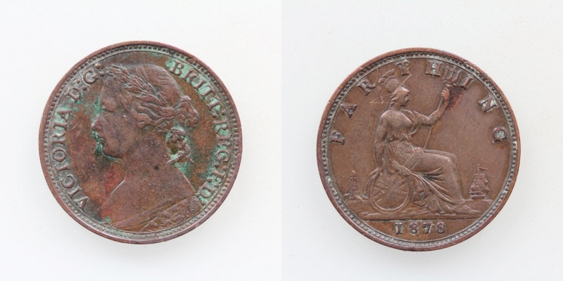 Großbritannien Victoria Farthing 1878