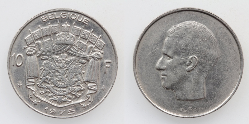 Belgien 10 Francs 1975 Brussels