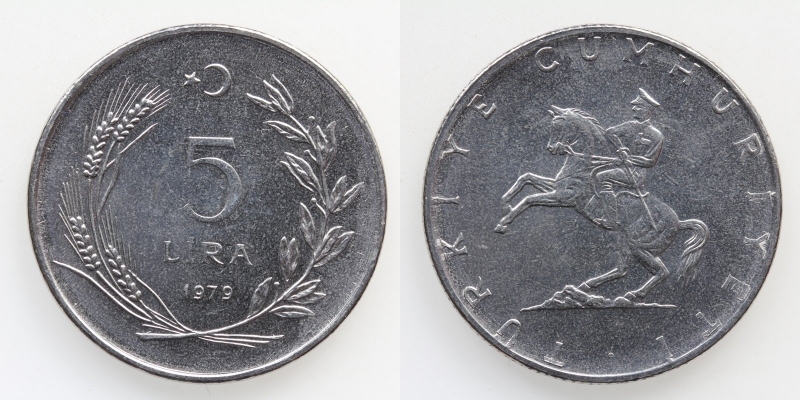 Türkei 5 Lira 1979