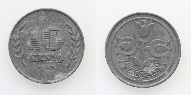 Niederlande 10 Cents 1943