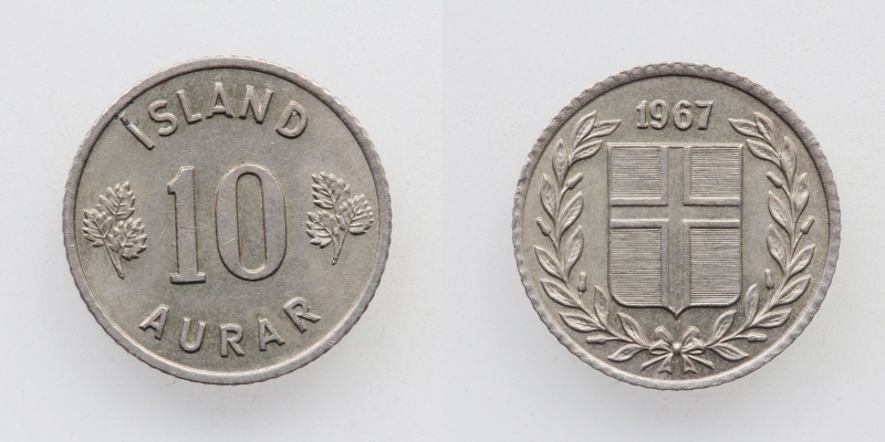 Island 10 Aurar 1967