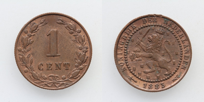 Niederlande Willem III. 1 Cent 1883