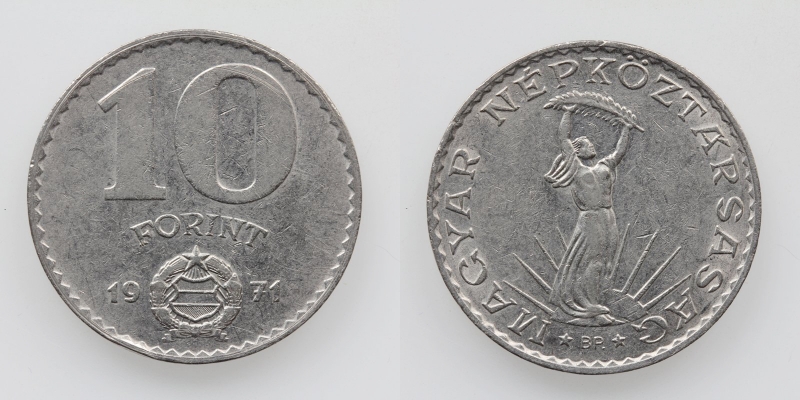 Ungarn 10 Forint 1971