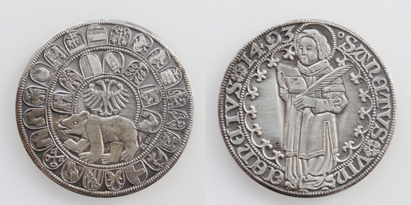 Schweiz-Bern Taler Nachprägung 1968 (1493) Silber