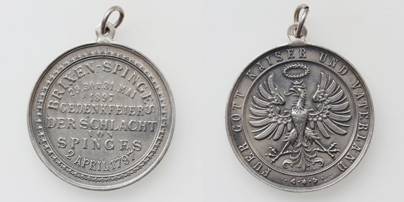 Tirol Brixen-Spinges AG-Medaille 1897 RR!