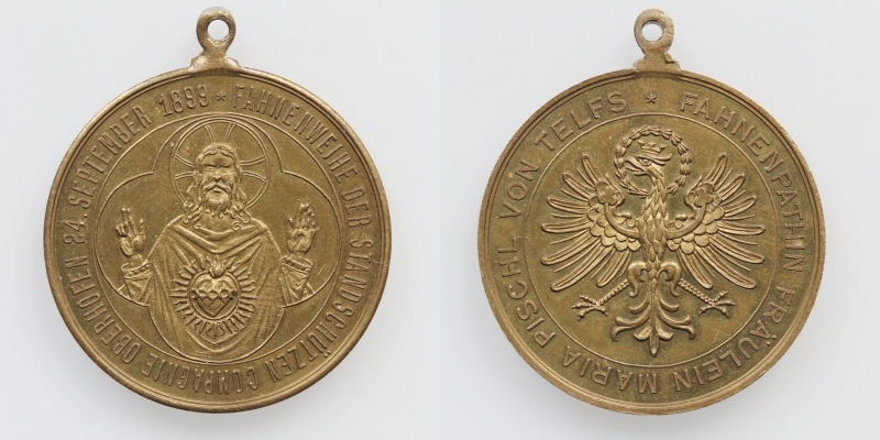 Tirol-Oberhofen Messing-Medaille 1899 R!