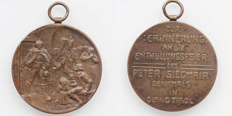 Tirol-Olang AE-Medaille o.J. Peter Siegmair Denkmal