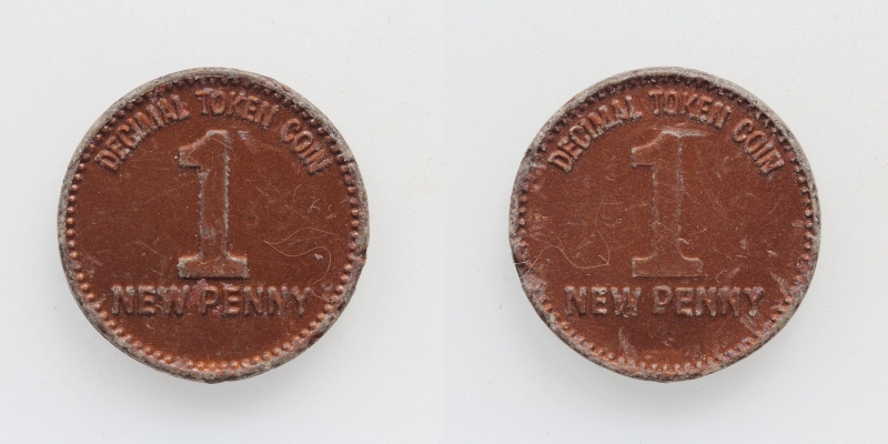 Großbritanien Elisabeth II. 1 New Penny 1971 Decimal Token Coin