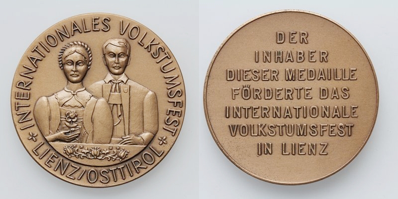 Osttirol Lienz Medaille Verband f. Volkstumspflege o.J.