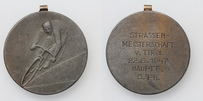 Tirol AE-Medaille 1947 Strassen-Meistarschaft Radrennen