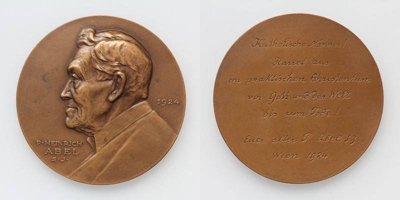 AE-Medaille Heinrich Abel 1924 v. Placht