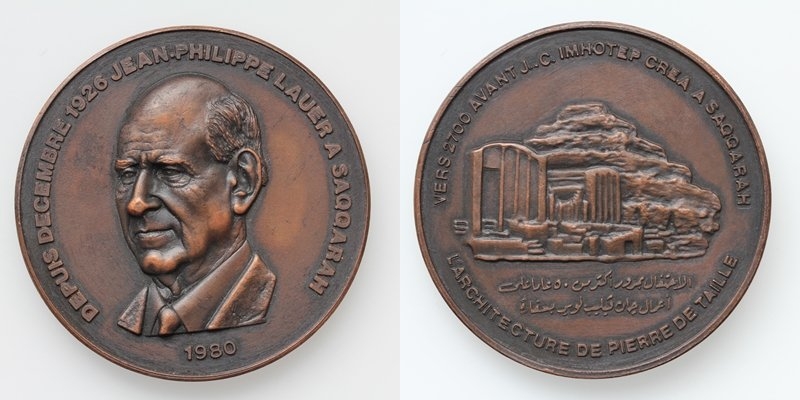 AE-Medaille Jean Philippe Lauer 1980 Ägyptologe