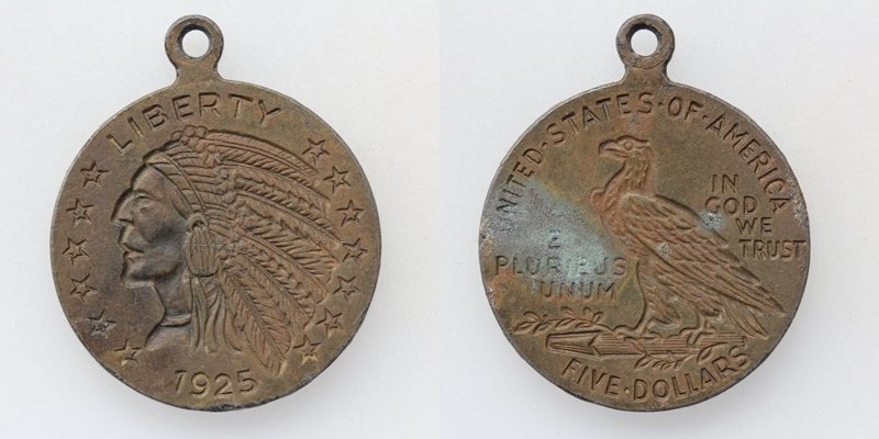 USA AE-Medaille 5 Dollars 1925