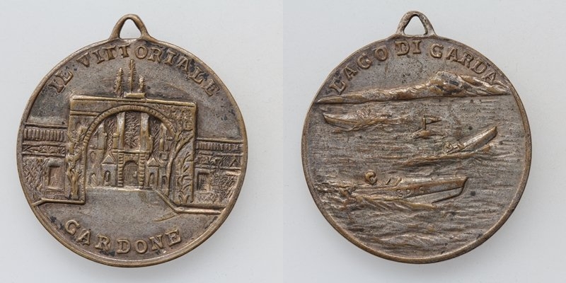 Silbermedaille Gardasee o.J. Il Vittoriale Gardone