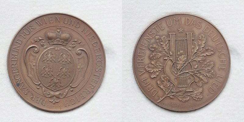 AE-Medaille der Sängerbund für Wien und Niederösterreich