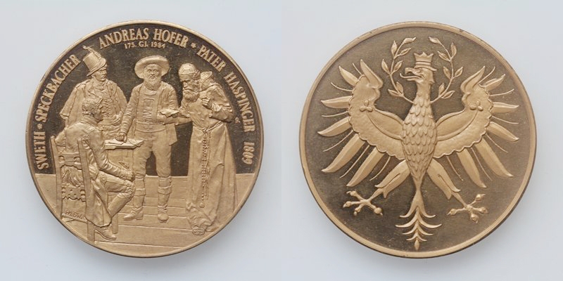 Tirol AE-Medaille Andreas Hofer 1984 175 Jahre PP