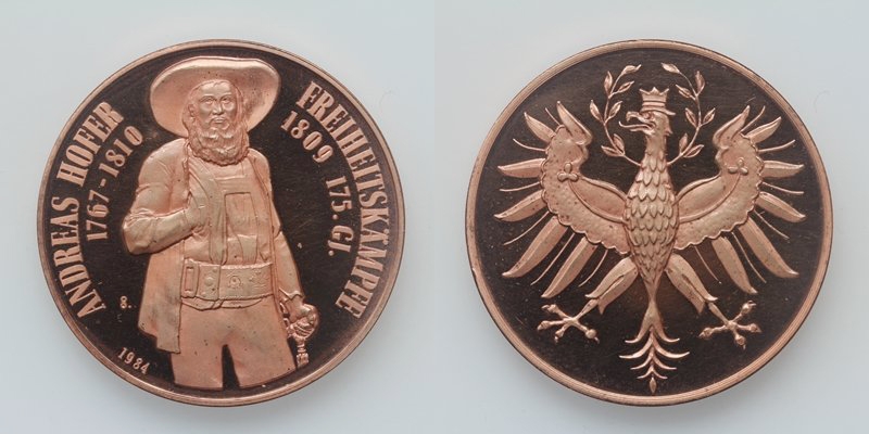 Tirol AE-Medaille Andreas Hofer 1984 175 Jahre PP