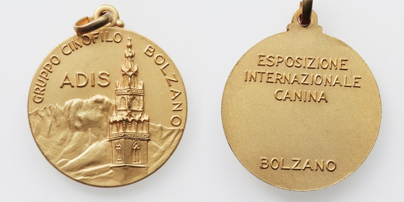 Südtirol Bozen Medaille Esposizione Internationale Canina o.J. Adis