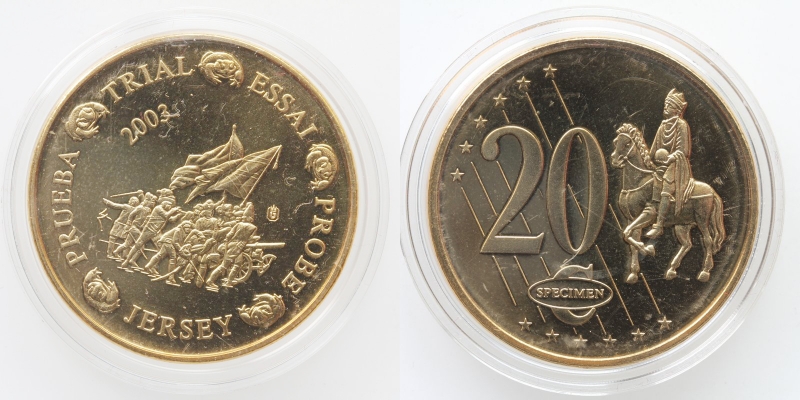 Jersey Euro PROBE-SPECIMEN 20 Cent 2003 PP