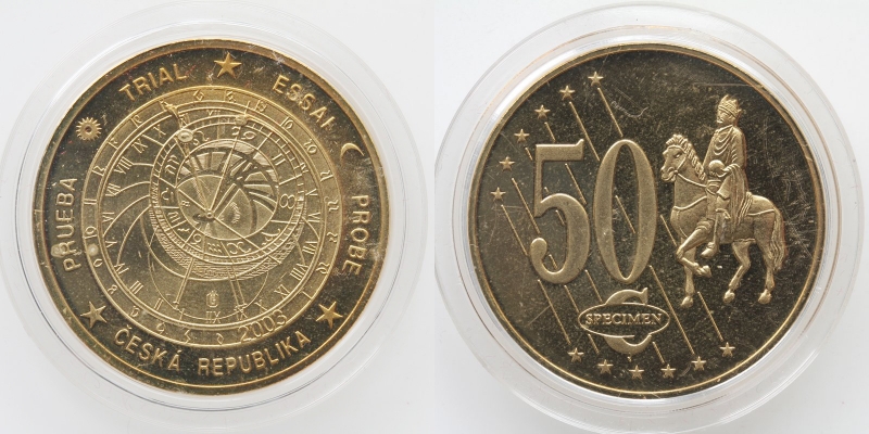 Tschechien Euro PROBE-SPECIMEN 50 Cent 2003 PP