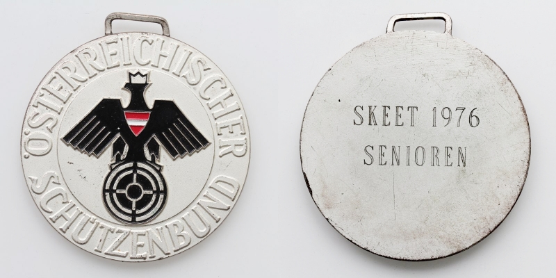 Medaille Österreichischer Schützenbund SKEET 1976 Senioren